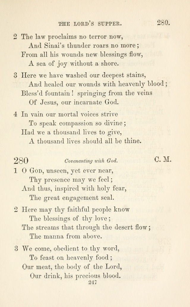 A Selection of Hymns: designed as a supplement to the "psalms and hymns" of the Presbyterian church page 249