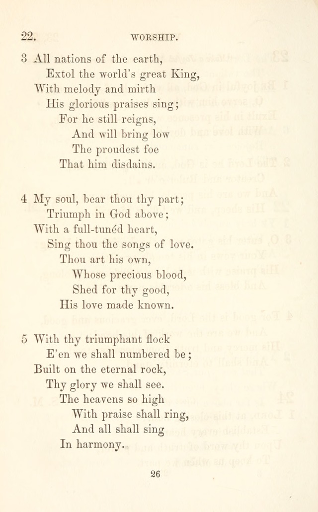 A Selection of Hymns: designed as a supplement to the "psalms and hymns" of the Presbyterian church page 26