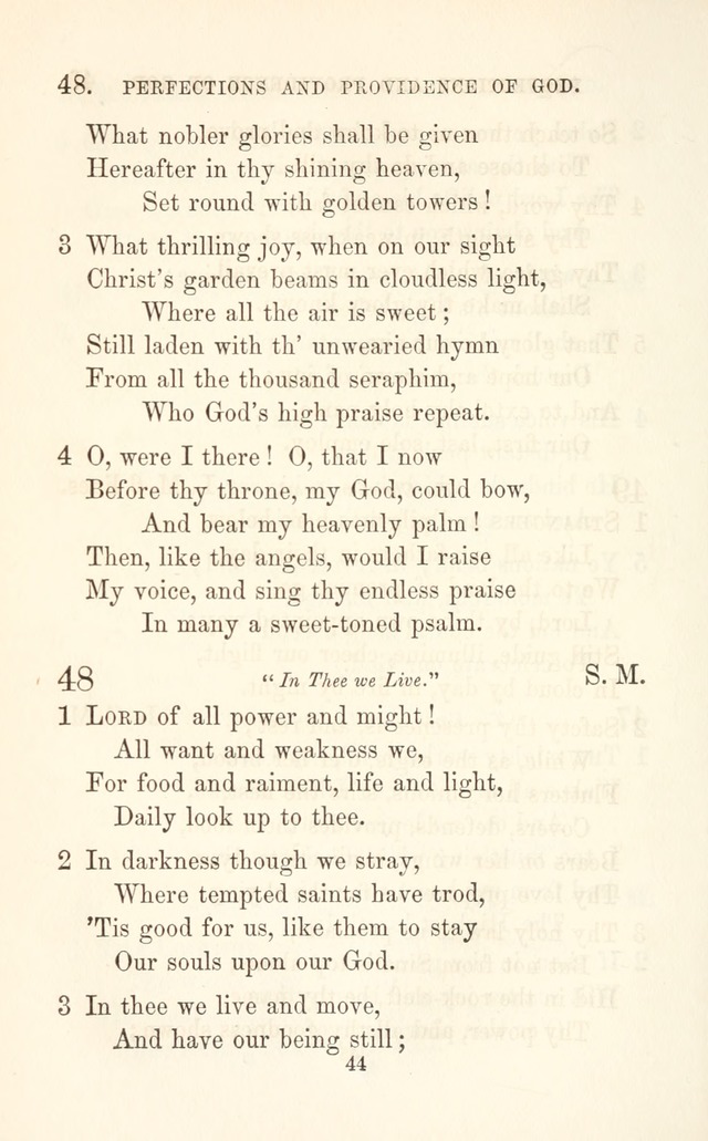 A Selection of Hymns: designed as a supplement to the "psalms and hymns" of the Presbyterian church page 44
