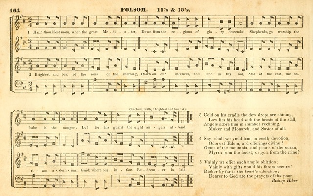 The Sacred Harp or Eclectic Harmony: a collection of church music, consisting of a great variety of psalm and hymn tunes, anthems, sacred songs and chants...(New ed., Rev. and Corr.) page 164