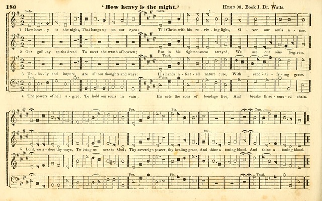 The Sacred Harp or Eclectic Harmony: a collection of church music, consisting of a great variety of psalm and hymn tunes, anthems, sacred songs and chants...(New ed., Rev. and Corr.) page 180