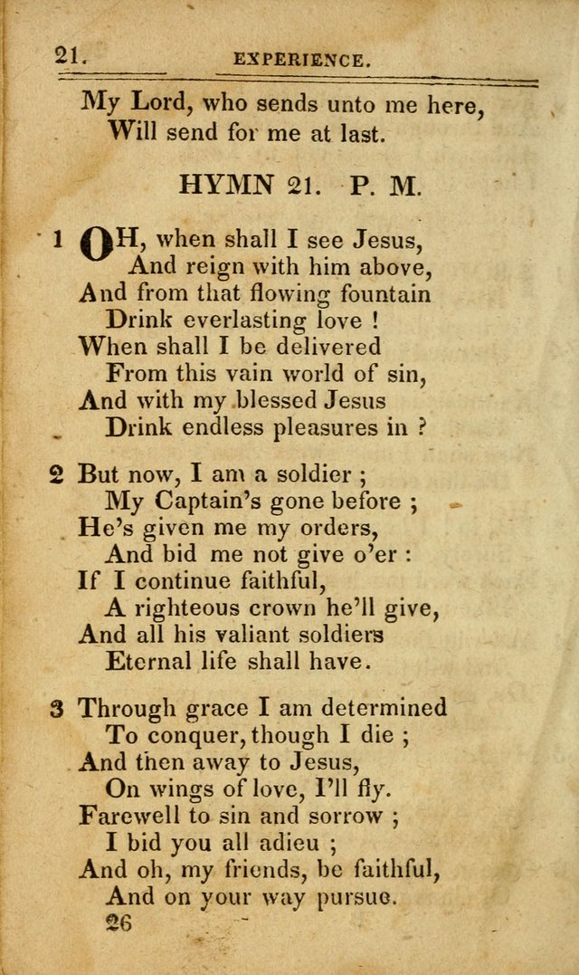 A Selection of Hymns: including a few originals, designed to aid the friends of  Zion in their private and social worship page 26