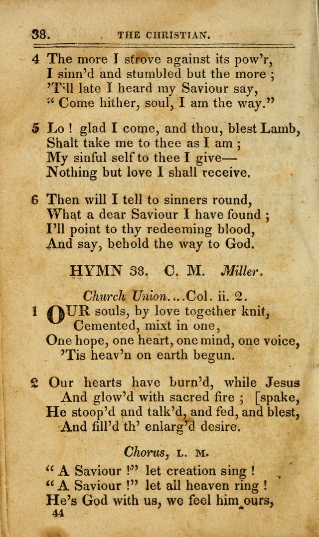 A Selection of Hymns: including a few originals, designed to aid the friends of  Zion in their private and social worship page 44