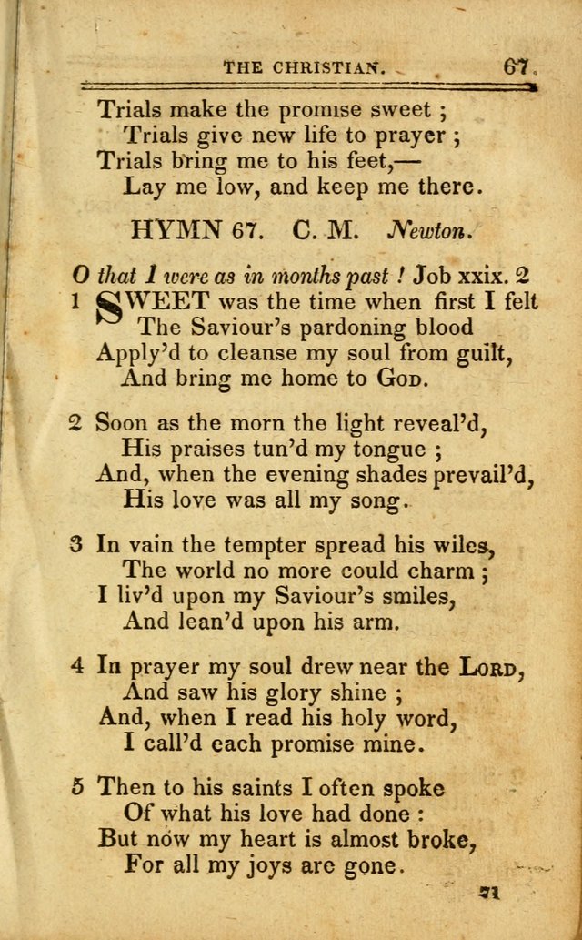 A Selection of Hymns: including a few originals, designed to aid the friends of  Zion in their private and social worship page 71