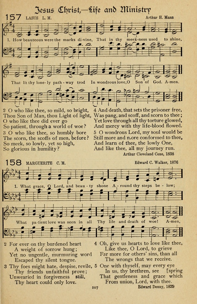 The Sanctuary Hymnal, published by Order of the General Conference of the United Brethren in Christ page 108
