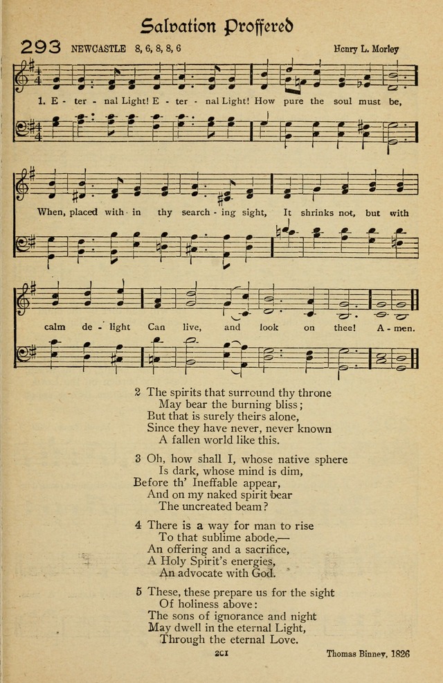 The Sanctuary Hymnal, published by Order of the General Conference of the United Brethren in Christ page 202