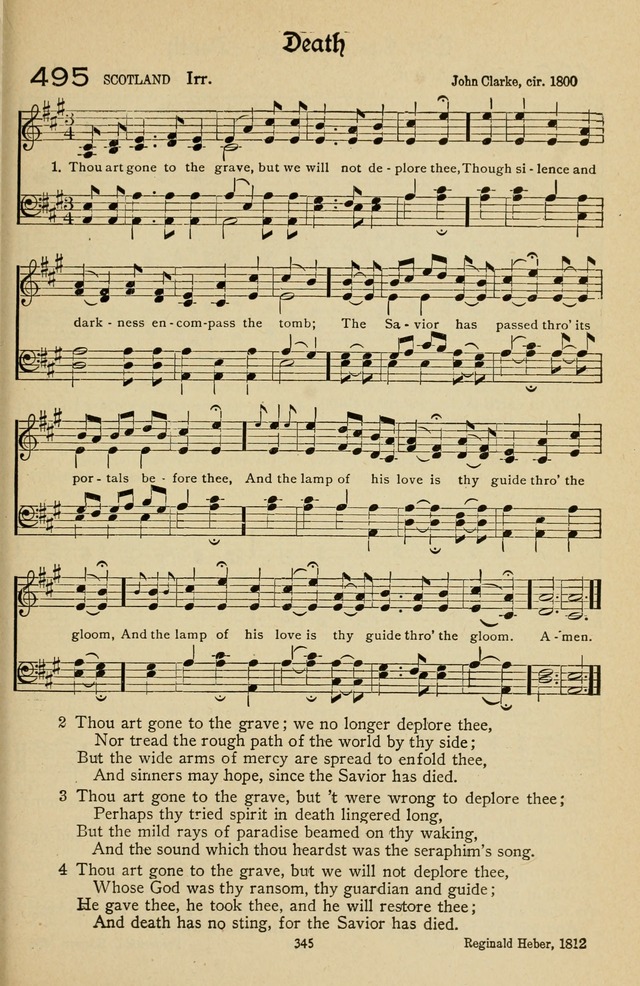 The Sanctuary Hymnal, published by Order of the General Conference of the United Brethren in Christ page 346