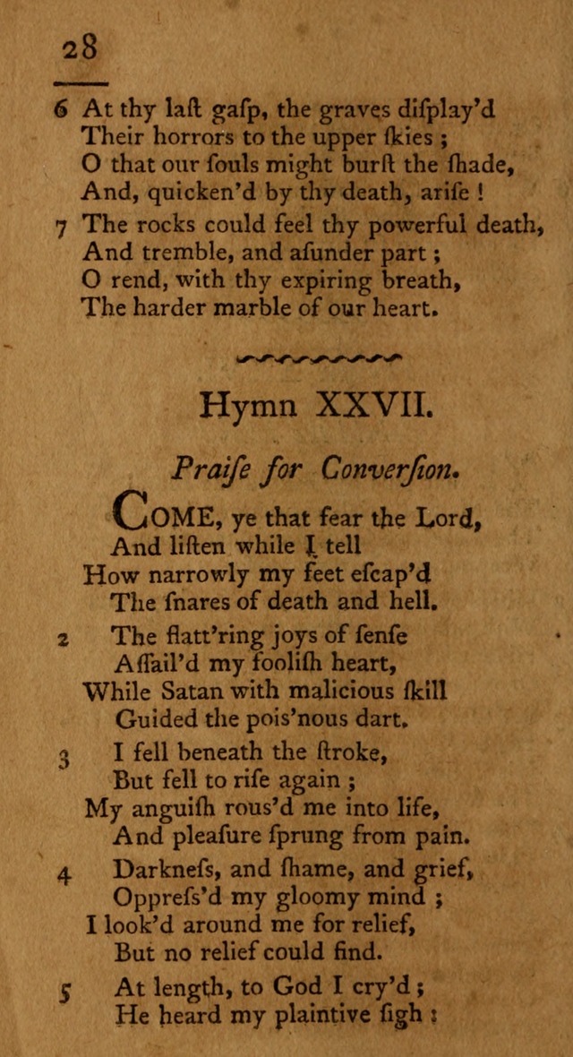 Society hymns, original and selected on evangelical and experimental subjects page 31