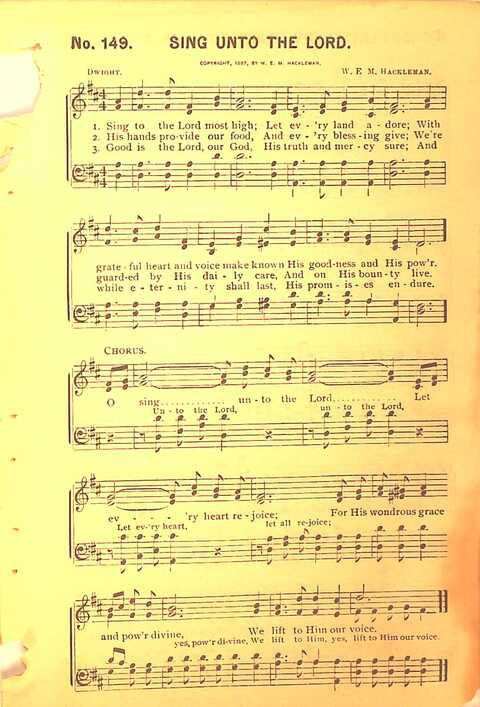 Sing His Praise: for the church, Sunday school and all religious assemblies page 151