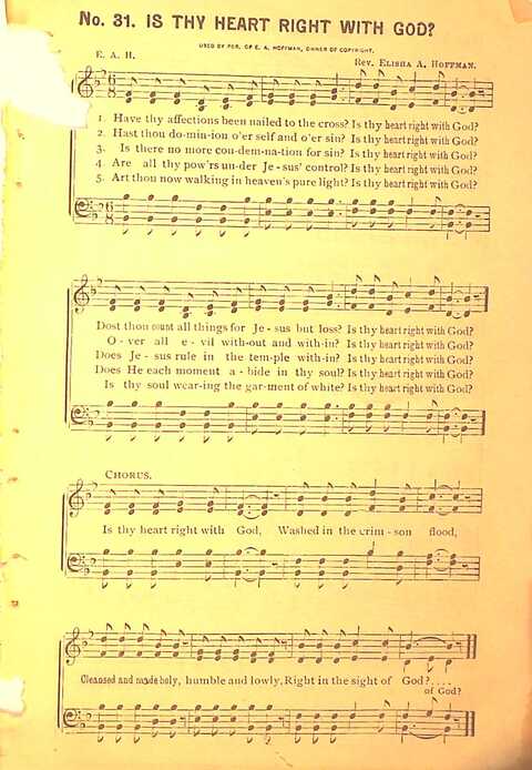 Sing His Praise: for the church, Sunday school and all religious assemblies page 31