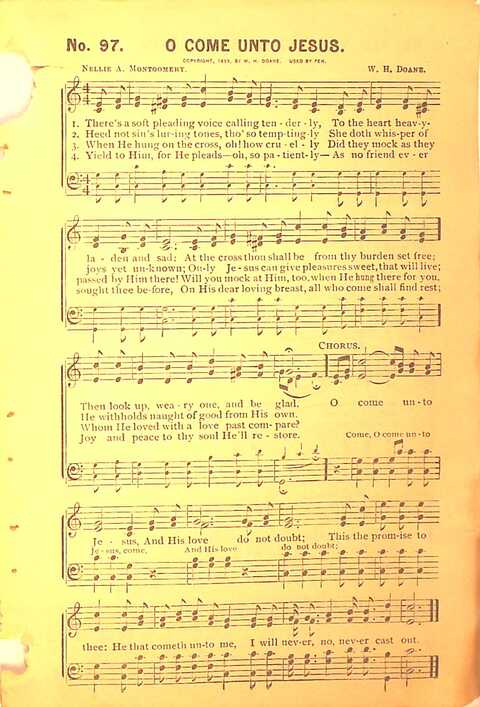 Sing His Praise: for the church, Sunday school and all religious assemblies page 97
