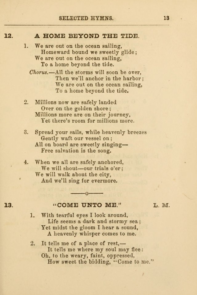 A Selection of Hymns: printed only for the use of the sabbath school of the Tenth Presbyterian Church, of Philadelphia page 20