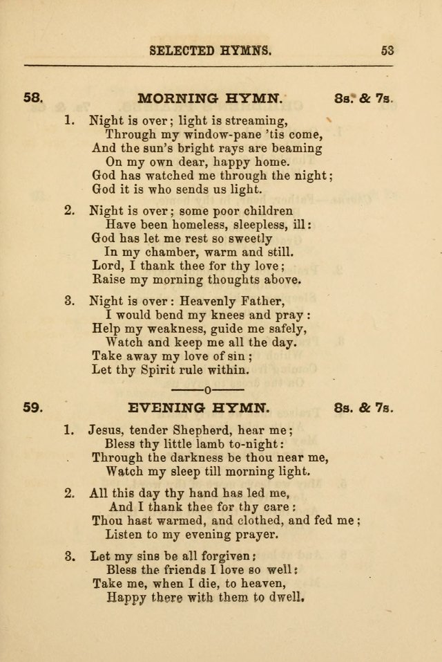 A Selection of Hymns: printed only for the use of the sabbath school of the Tenth Presbyterian Church, of Philadelphia page 60