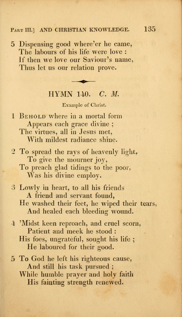 A Selection of Hymns and Psalms: for social and private worship (3rd ed. corr.) page 135