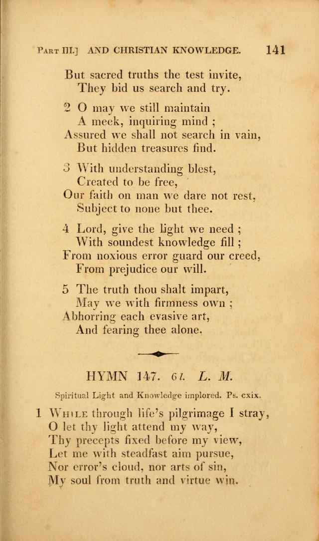 A Selection of Hymns and Psalms: for social and private worship (3rd ed. corr.) page 141