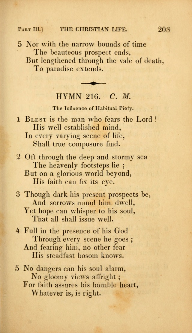 A Selection of Hymns and Psalms: for social and private worship (3rd ed. corr.) page 203