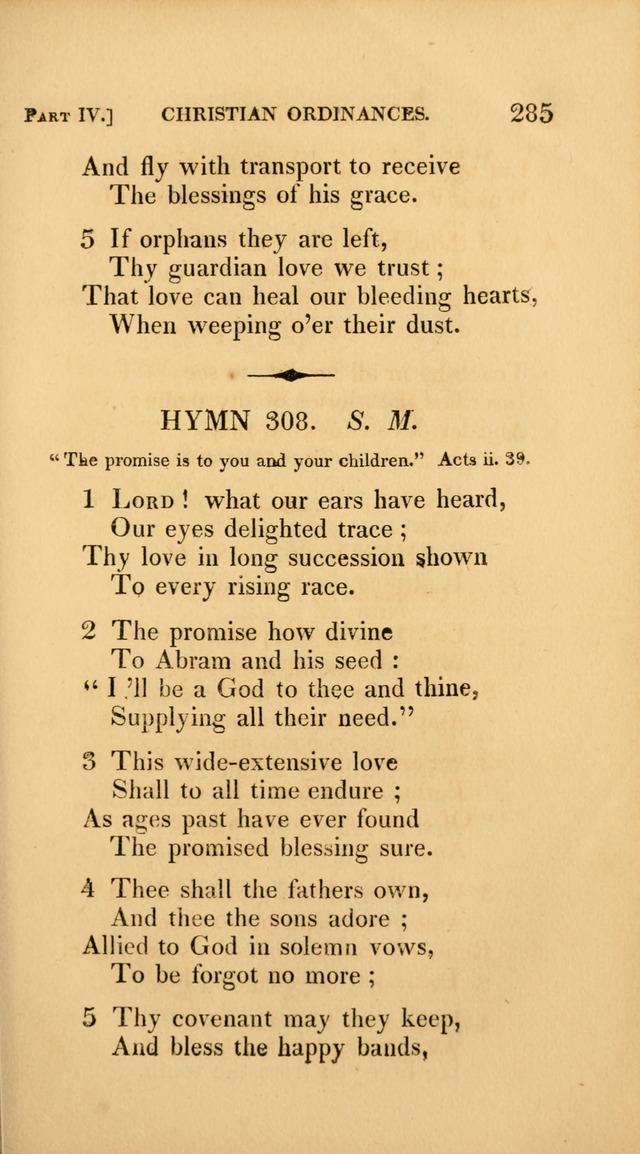 A Selection of Hymns and Psalms: for social and private worship (3rd ed. corr.) page 297