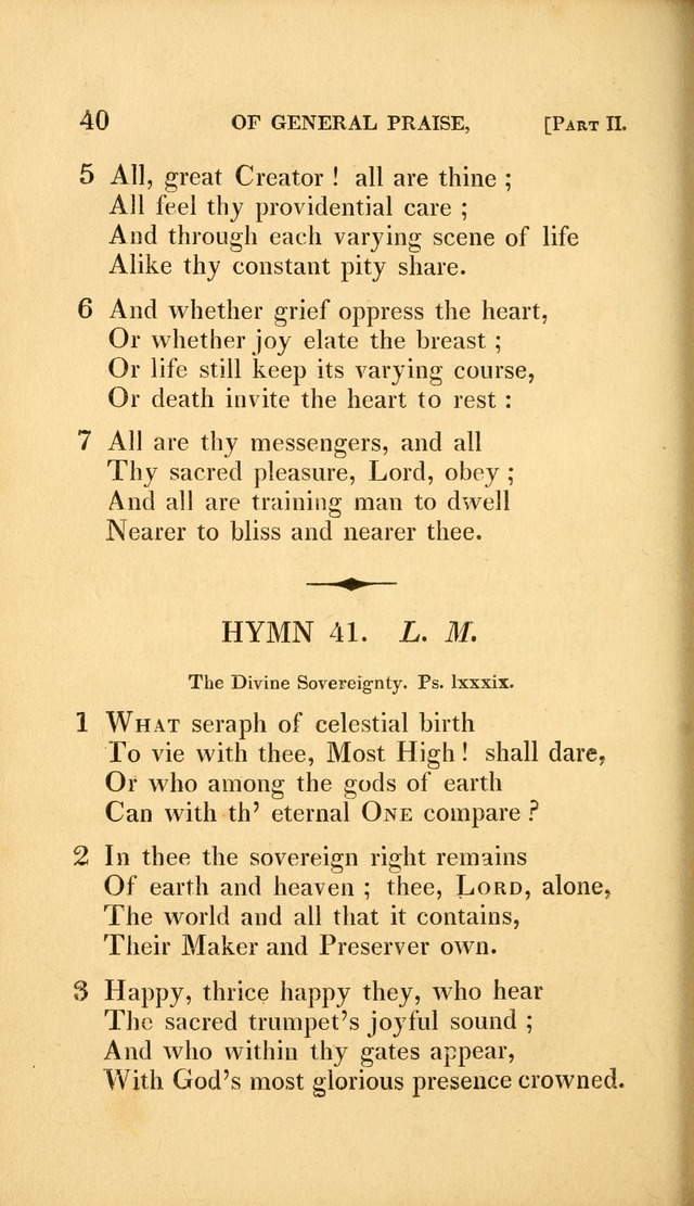 A Selection of Hymns and Psalms: for social and private worship (3rd ed. corr.) page 40