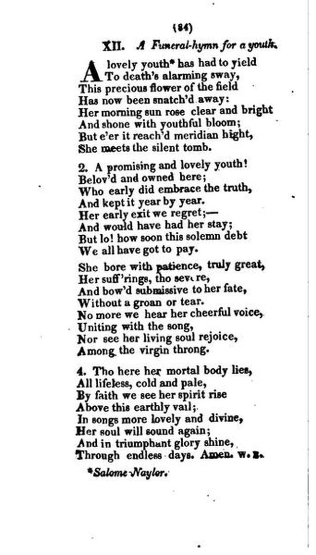 A Selection of Hymns and Poems, for the Use of Believers, Collected from Sundry Authors page 85
