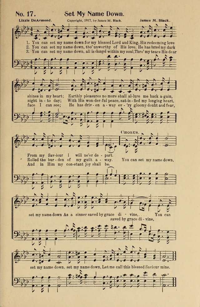 Songs of Help: for the Sunday school, evangelistic and church services page 17