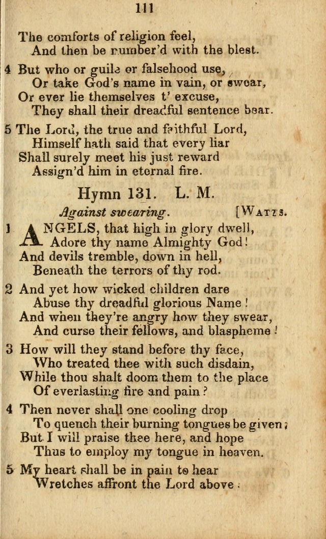 Selection of Hymns for the Sunday School Union of the Methodist Episcopal Church page 111