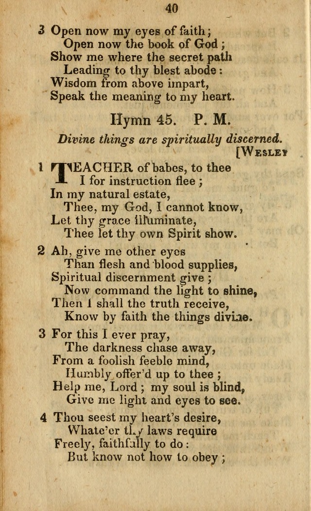 Selection of Hymns for the Sunday School Union of the Methodist Episcopal Church page 40