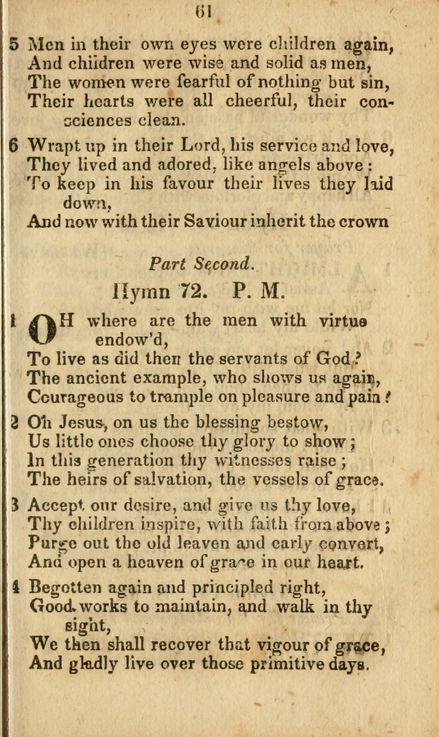 Selection of Hymns for the Sunday School Union of the Methodist Episcopal Church page 61