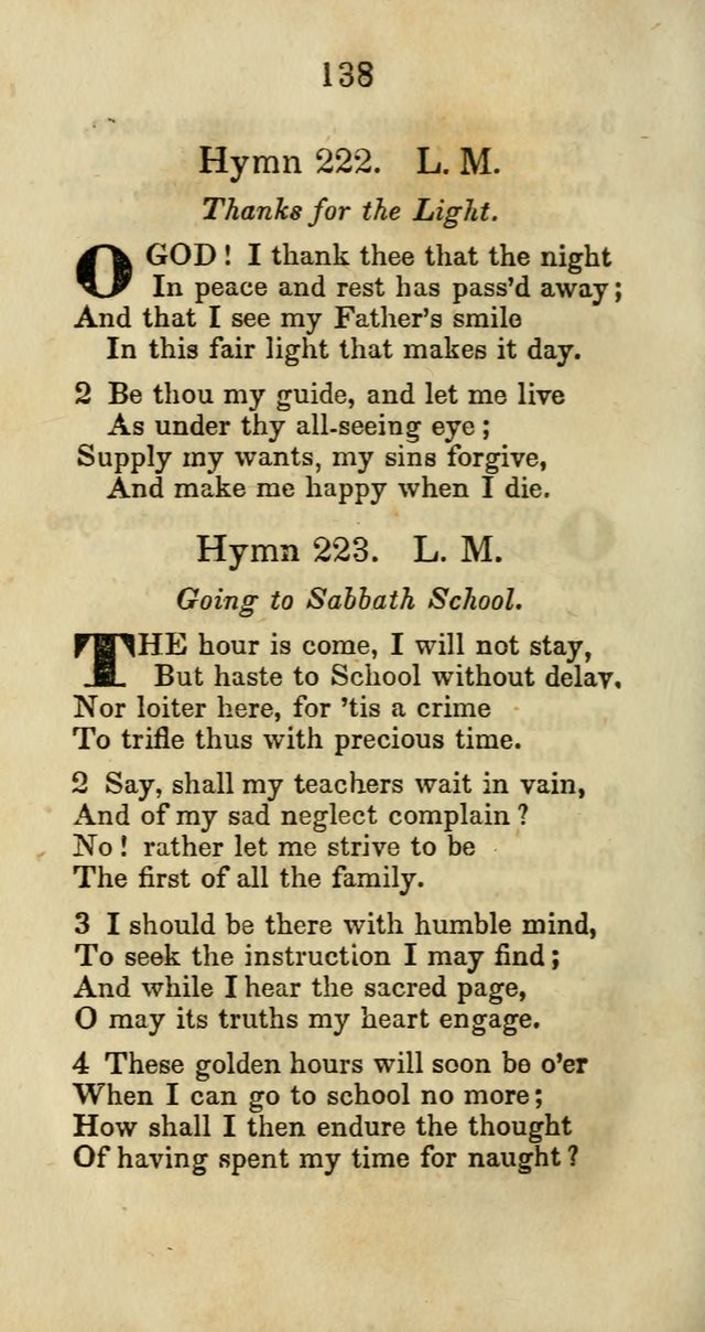 Selection of Hymns for the Sunday School Union of the Methodist Episcopal Church page 138