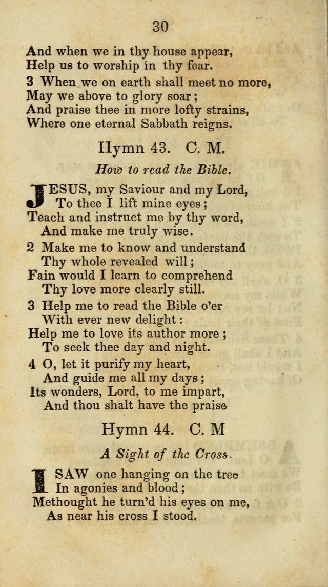 Selection of Hymns for the Sunday School Union of the Methodist Episcopal Church page 30