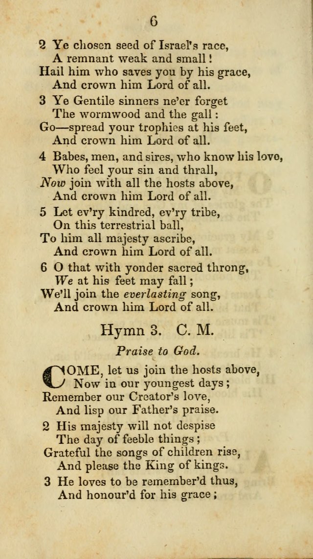 Selection of Hymns for the Sunday School Union of the Methodist Episcopal Church page 6