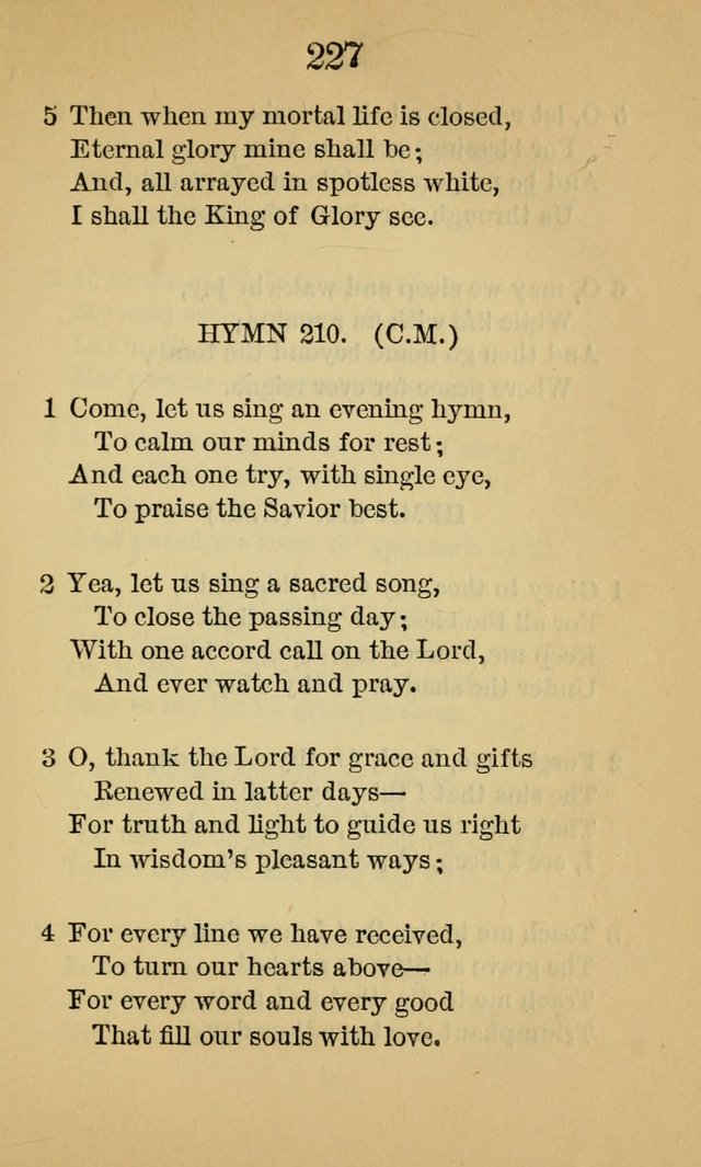 Sacred Hymns and Spiritual Songs, for the Church of Jesus Christ of Latter-Day Saints. (14th ed.) page 230