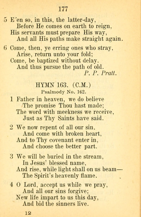 Sacred Hymns and Spiritual Songs: for the Church of Jesus Christ of Latter-Day Saints. 24th ed. page 173