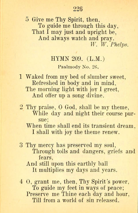 Sacred Hymns and Spiritual Songs: for the Church of Jesus Christ of Latter-Day Saints. 24th ed. page 222