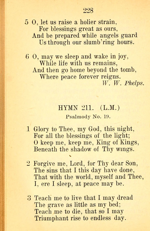 Sacred Hymns and Spiritual Songs: for the Church of Jesus Christ of Latter-Day Saints. 24th ed. page 224