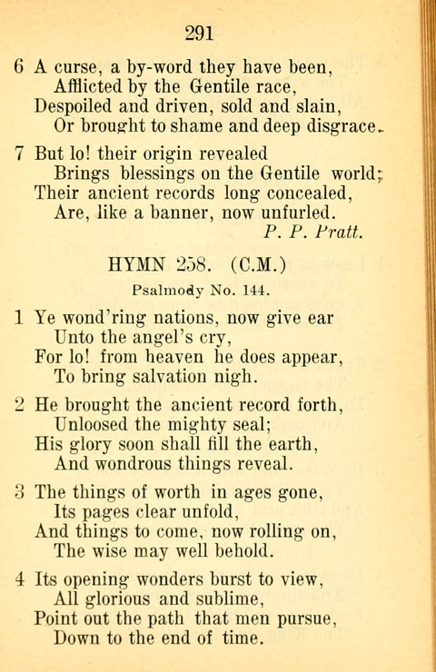 Sacred Hymns and Spiritual Songs: for the Church of Jesus Christ of Latter-Day Saints. 24th ed. page 287