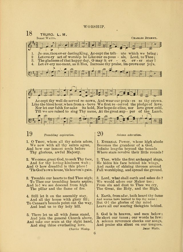 Sacred Hymns and Tunes: designed to be used by the Wesleyan Methodist Connection (or Church) of America page 6