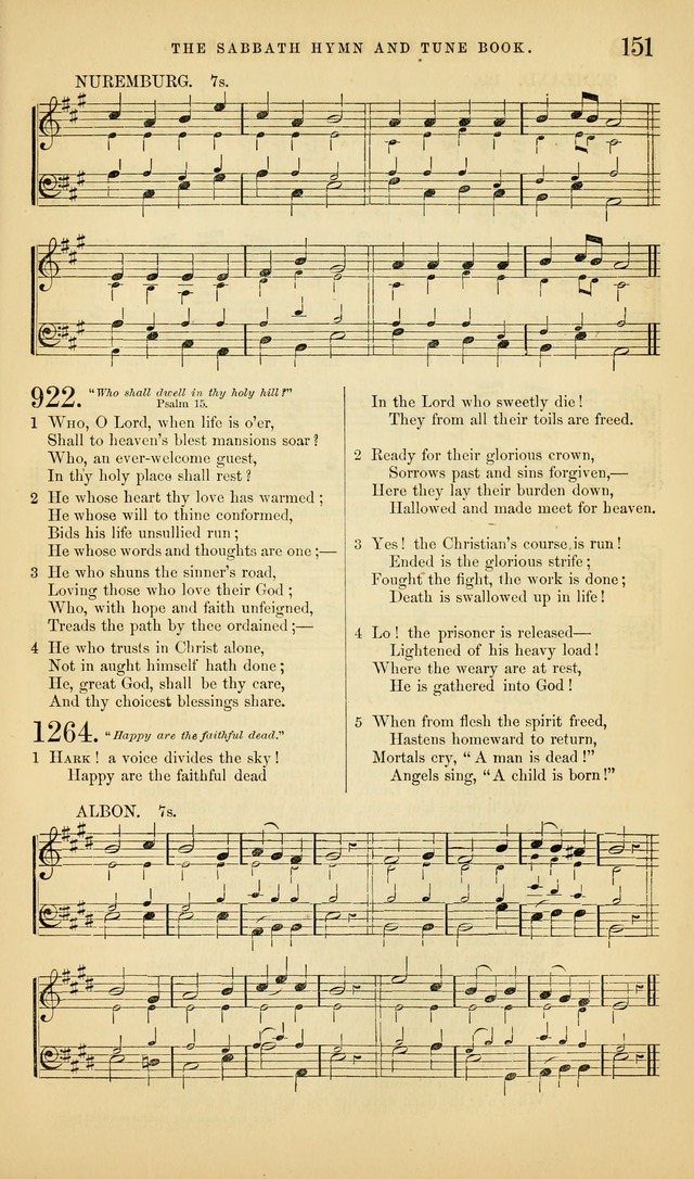 The Sabbath Hymn and Tune Book: for the service of song in the house of  the Lord page 153