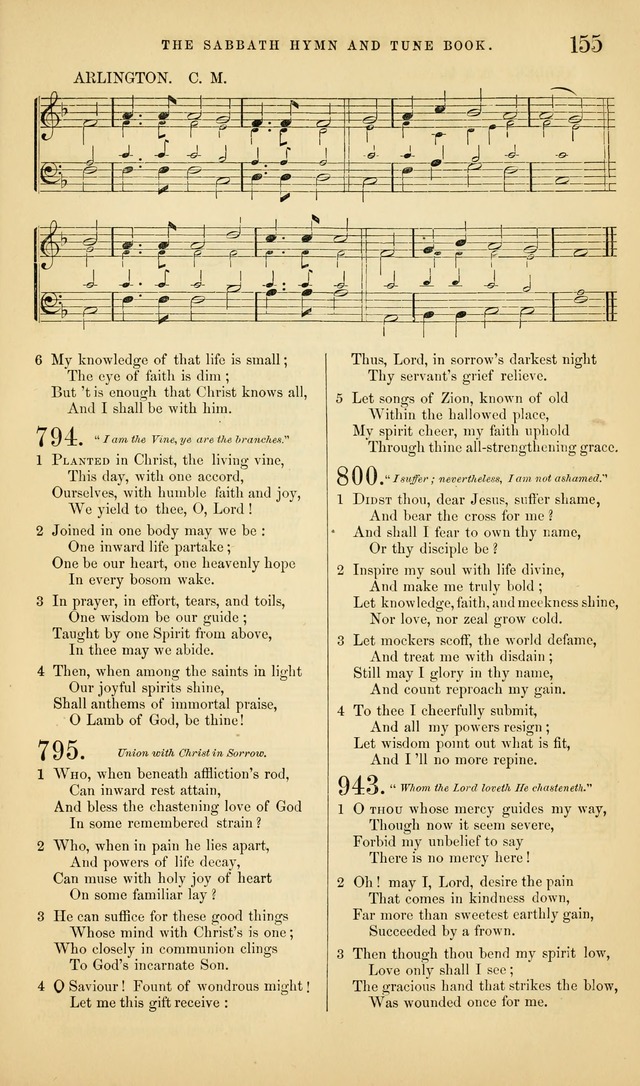 The Sabbath Hymn and Tune Book: for the service of song in the house of  the Lord page 157