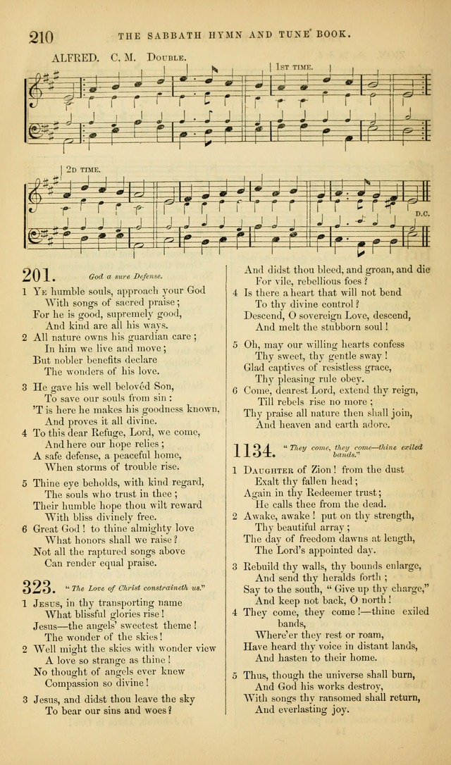 The Sabbath Hymn and Tune Book: for the service of song in the house of  the Lord page 212