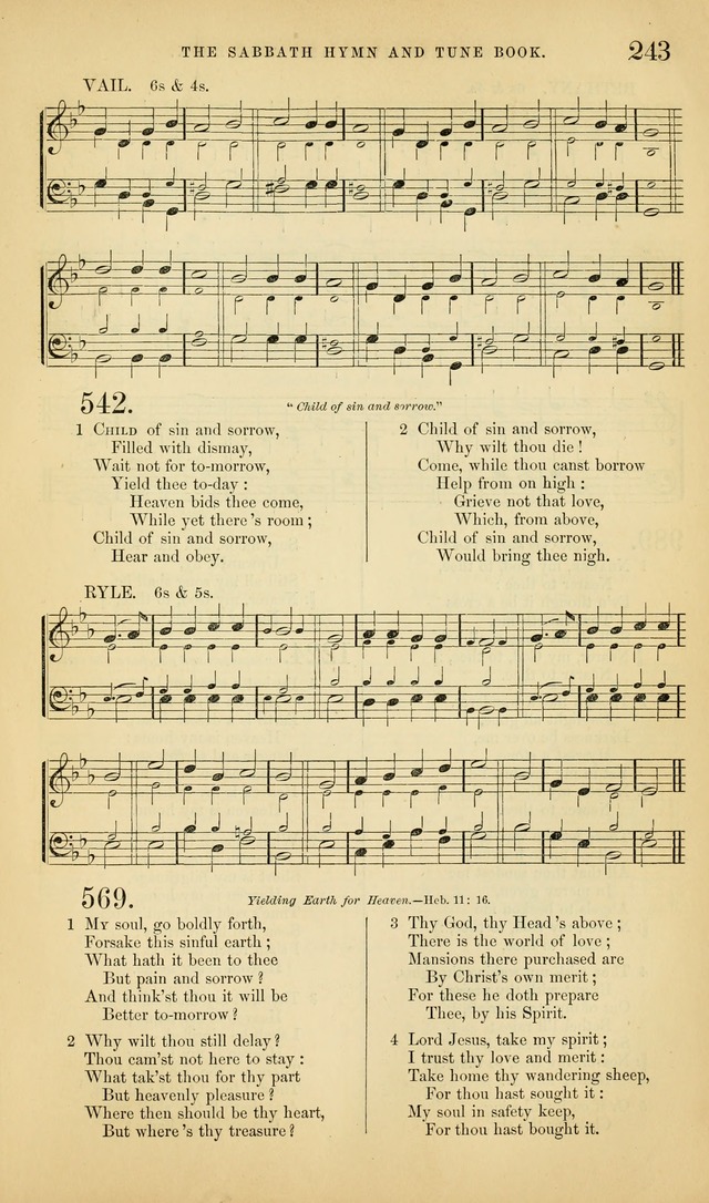 The Sabbath Hymn and Tune Book: for the service of song in the house of  the Lord page 245