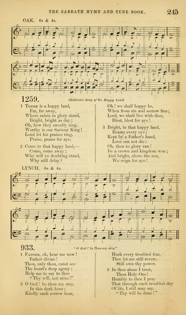 The Sabbath Hymn and Tune Book: for the service of song in the house of  the Lord page 247