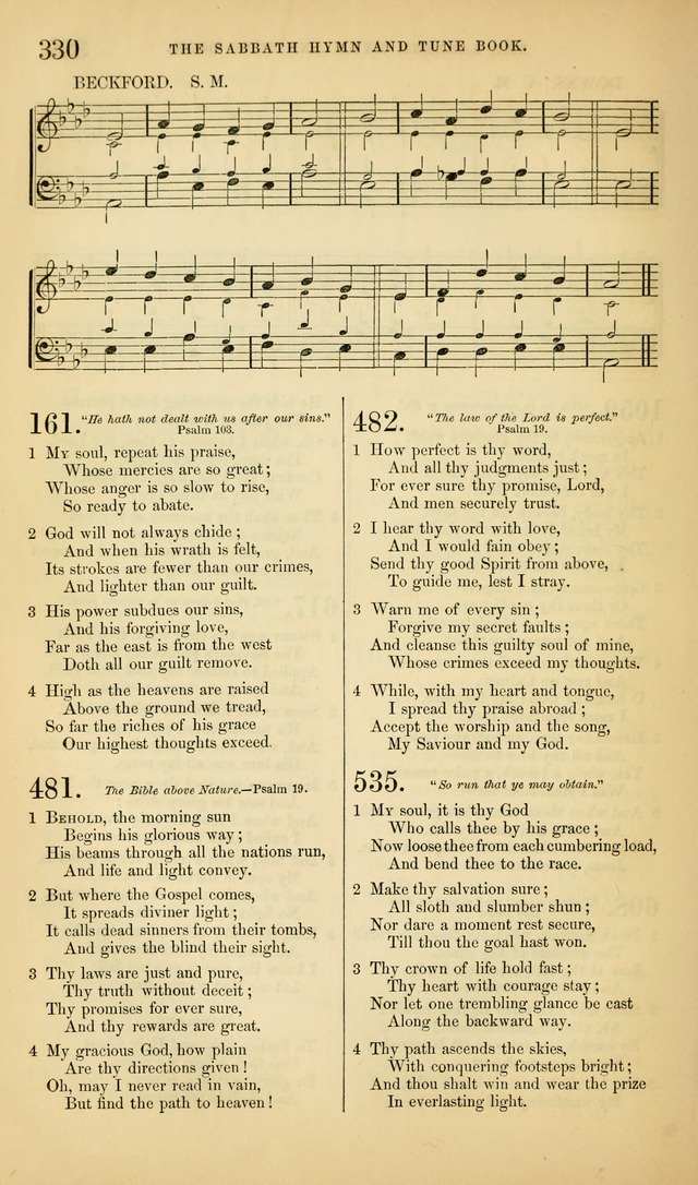 The Sabbath Hymn and Tune Book: for the service of song in the house of  the Lord page 332