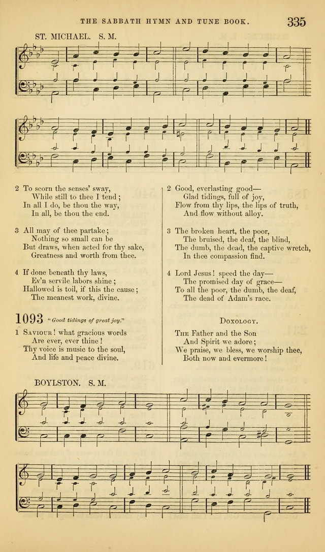 The Sabbath Hymn and Tune Book: for the service of song in the house of  the Lord page 337