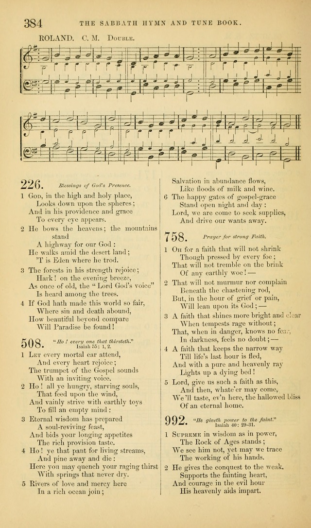 The Sabbath Hymn and Tune Book: for the service of song in the house of  the Lord page 386