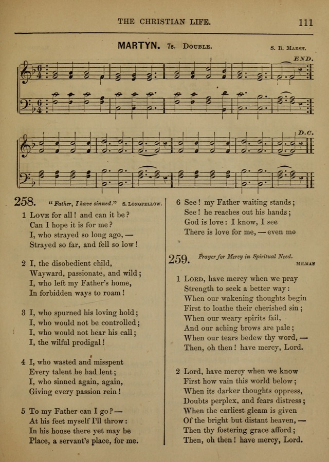 Social Hymns and Tunes, for the Conference and Prayer Meeting, and the Home with services and prayers page 107