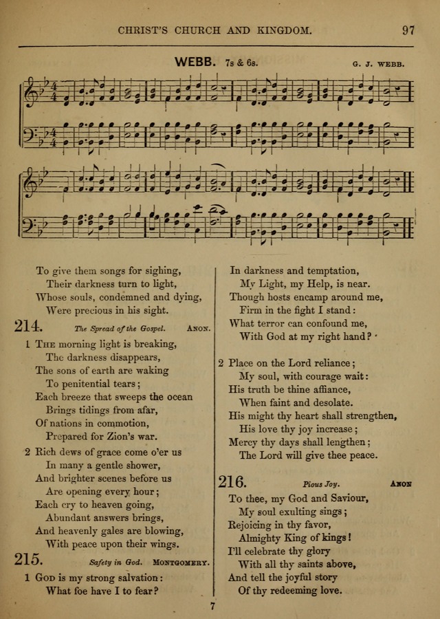 Social Hymns and Tunes, for the Conference and Prayer Meeting, and the Home with services and prayers page 93
