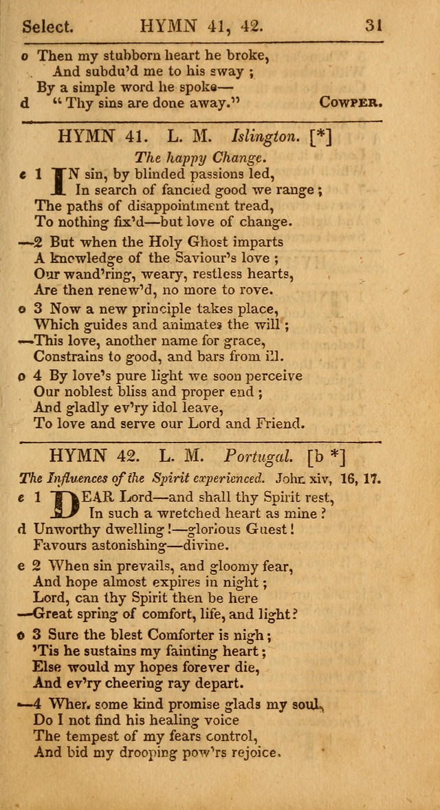 Select Hymns, The Third Part of Christian Psalmody. 3rd ed. page 31
