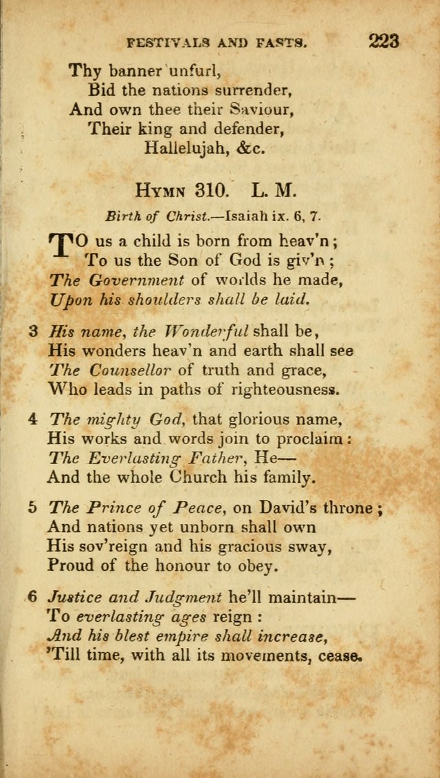A Selection of Hymns for the Use of Social Religious Meetings and for Private Devotions. 7th ed. page 223