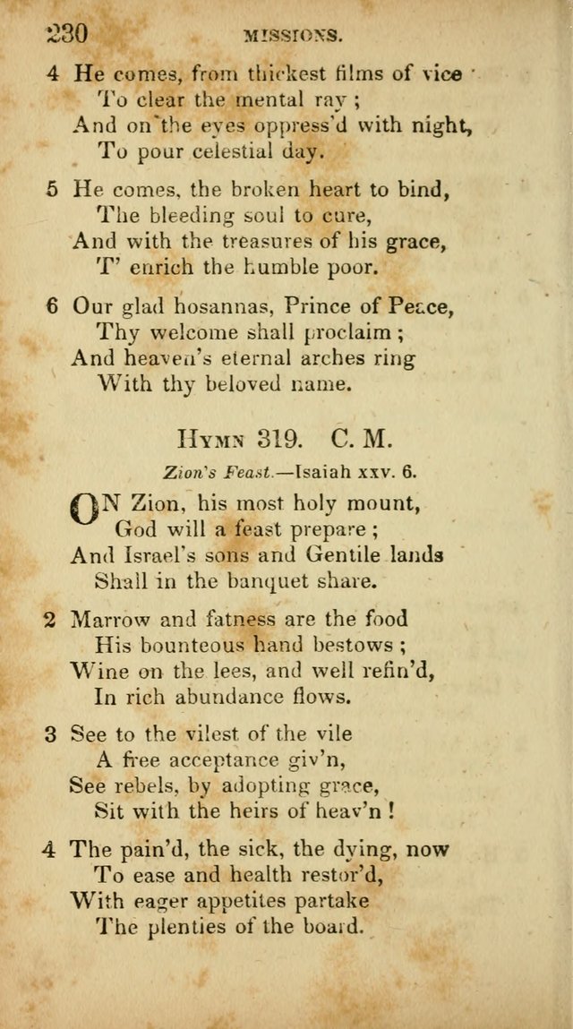 A Selection of Hymns for the Use of Social Religious Meetings and for Private Devotions. 7th ed. page 230