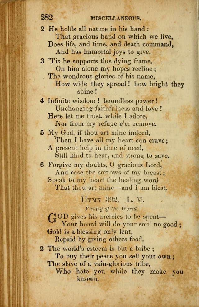 A Selection of Hymns for the Use of Social Religious Meetings and for Private Devotions. 7th ed. page 282